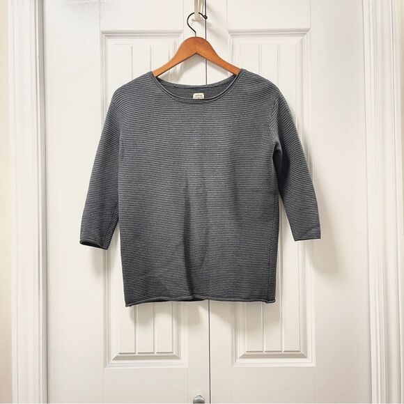 Aritzia Wilfred Blanchard Silk & Cashmere Grey Ribbed Sweater Size XS - Picture 6 of 16